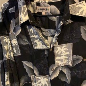 100% Rayon Campia Moda short sleeve button up.